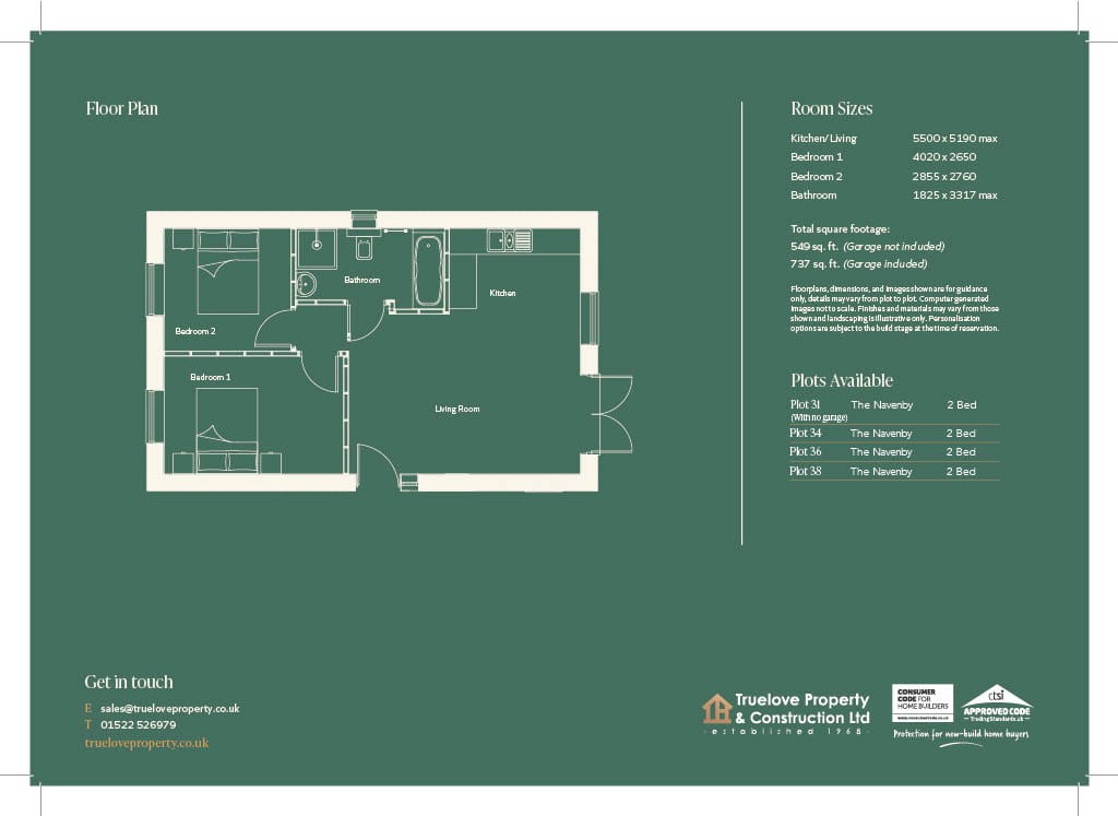 A 2D architectural floor plan for 