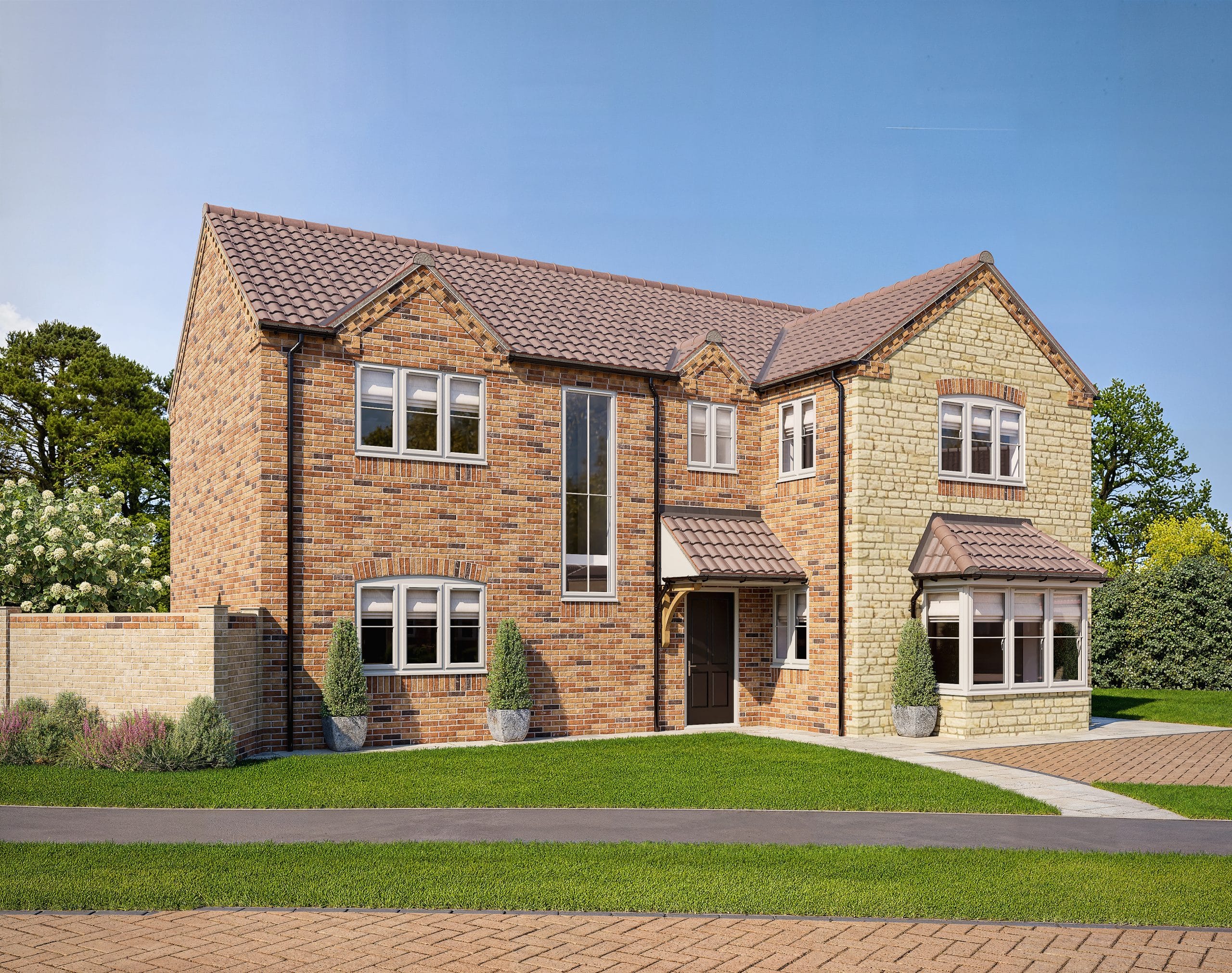 CGI of the front of the Buckingham home built by Truelove Properties & Construction