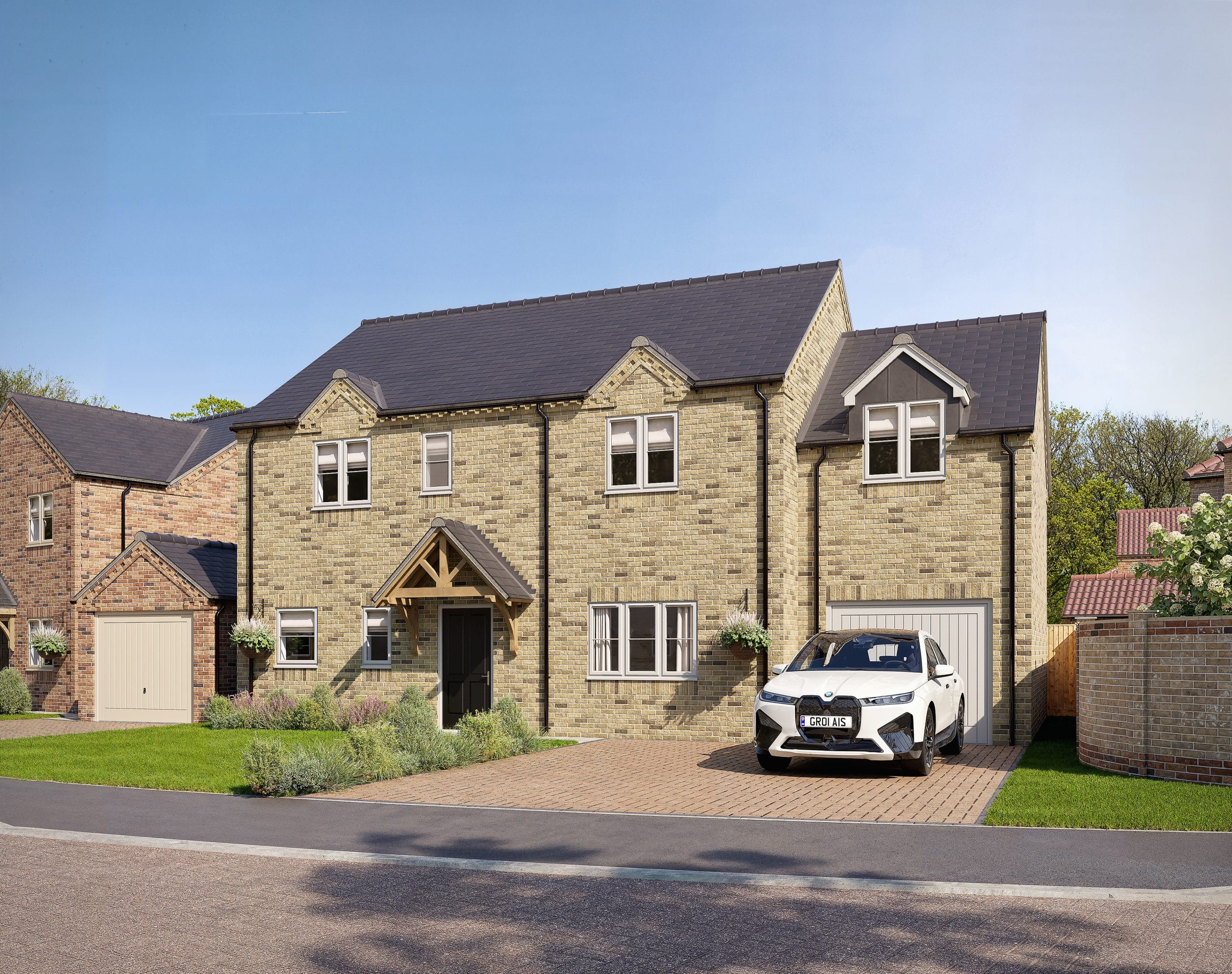 CGI of the front of the Cadeby home built by Truelove Properties & Construction