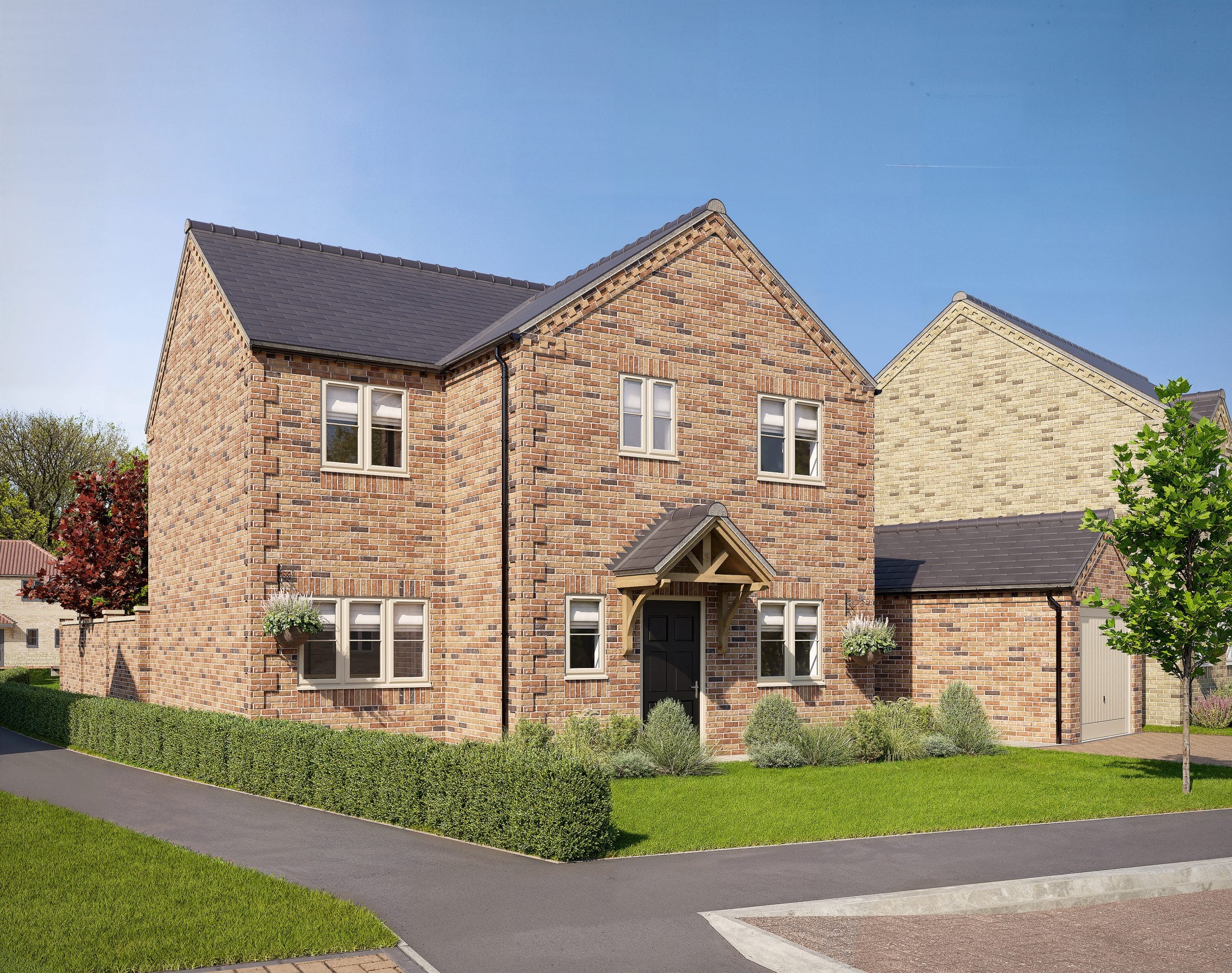 CGI of the front of the Windsor home built by Truelove Properties & Construction